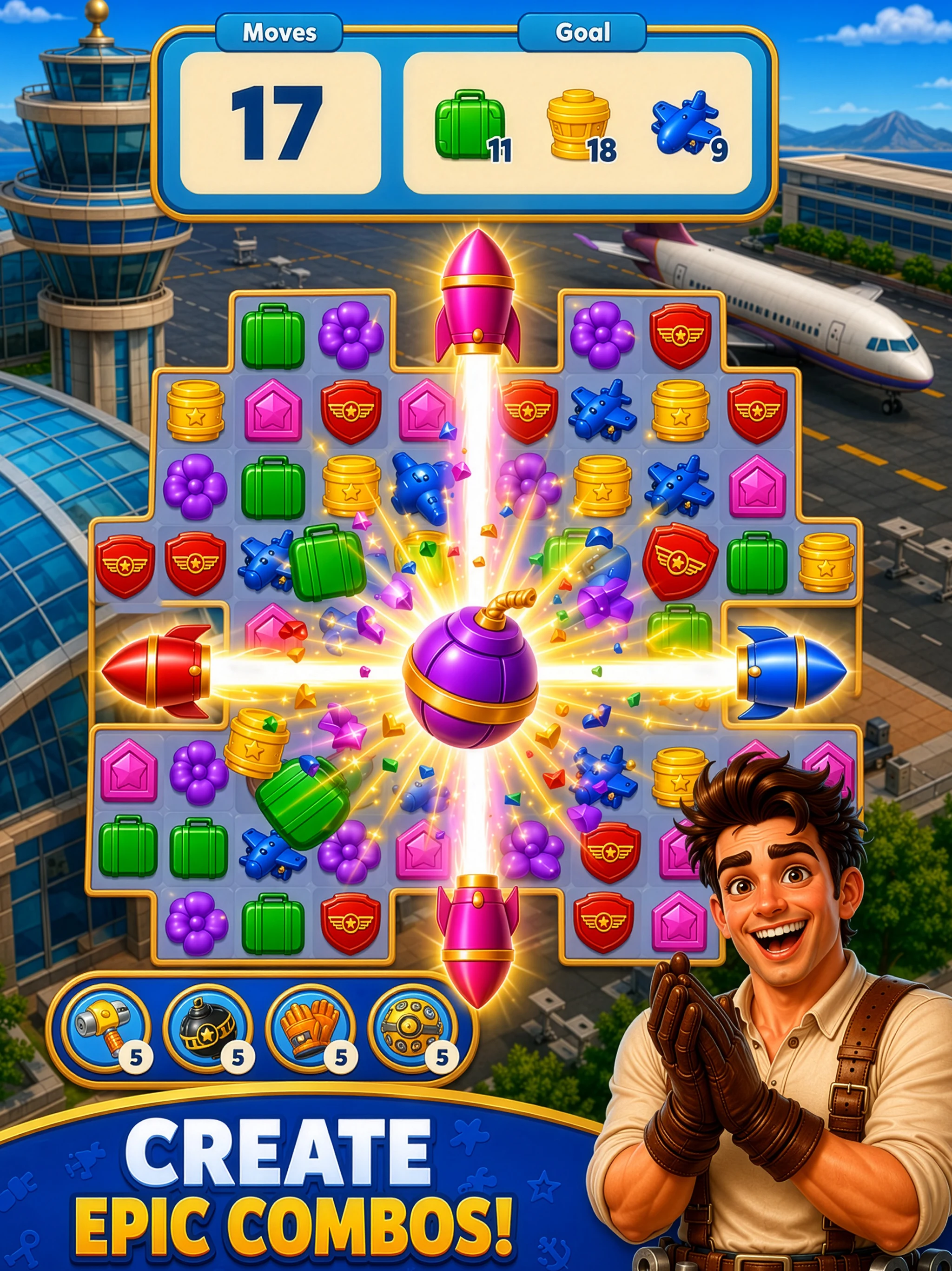 Leo's Paradise Match Adventure screenshot