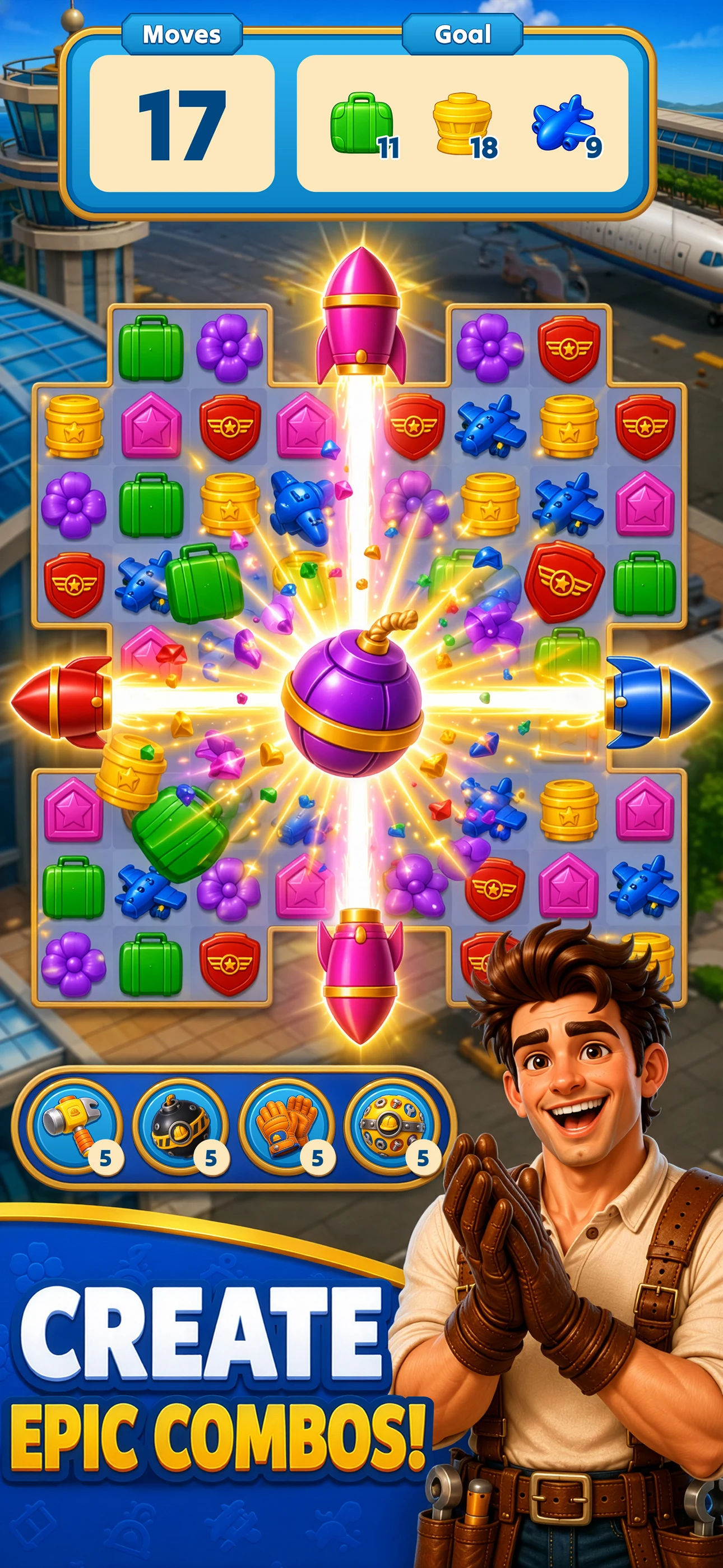 Leo's Paradise Match Adventure screenshot