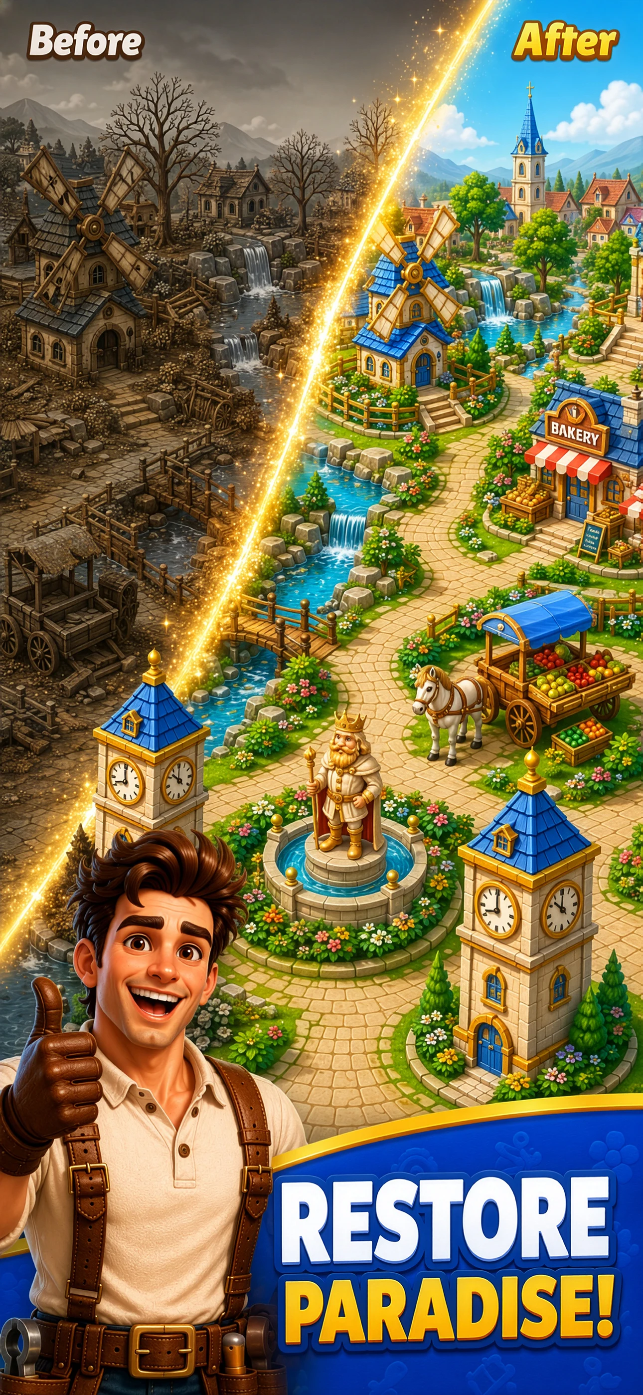 Leo's Paradise Match Adventure screenshot